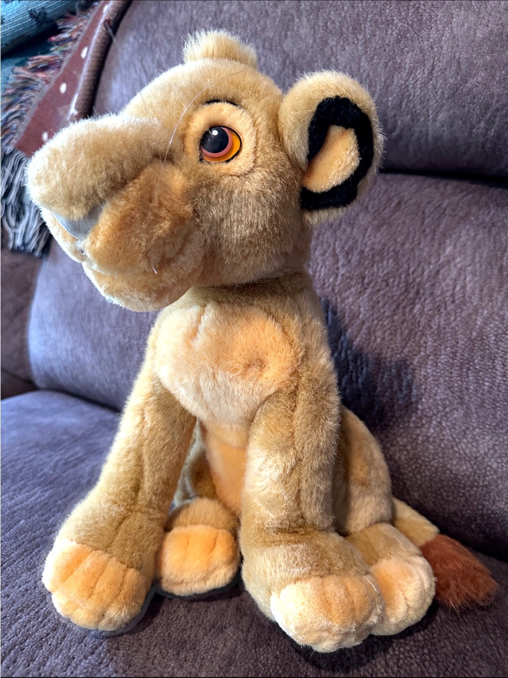 Vintage 90s The Disney Store The Lion King Simba Plush 14”